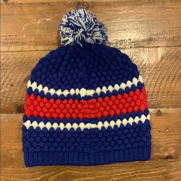 New York Rangers PomPom Hat - Picture 2 of 2